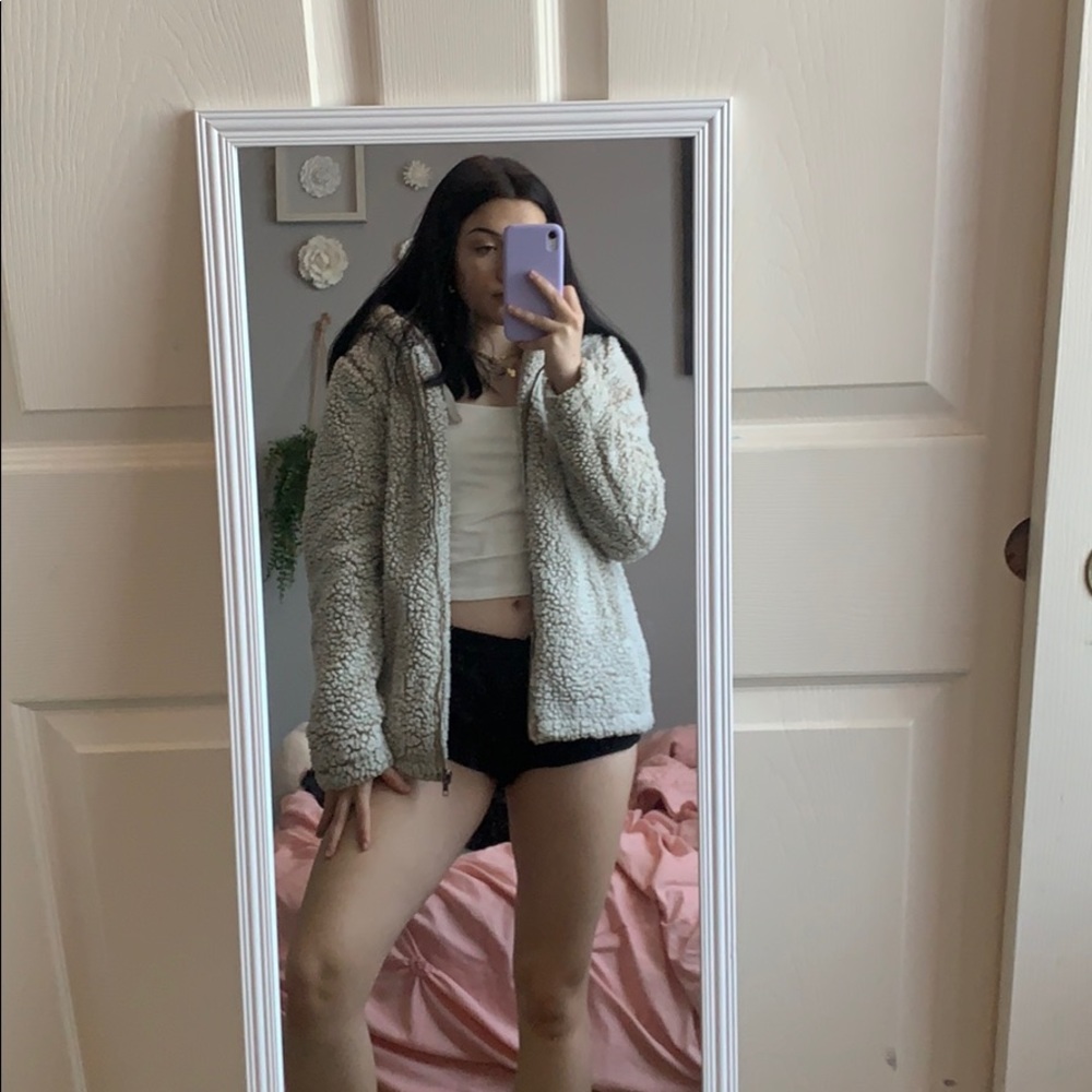 Fuzzy jacket great condition